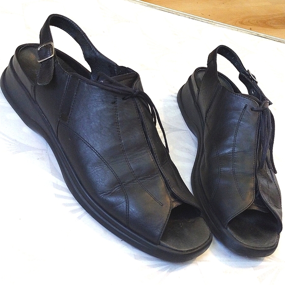 theresia M. fits Other - Theresia M. Fits Men's Black Leather Sandal